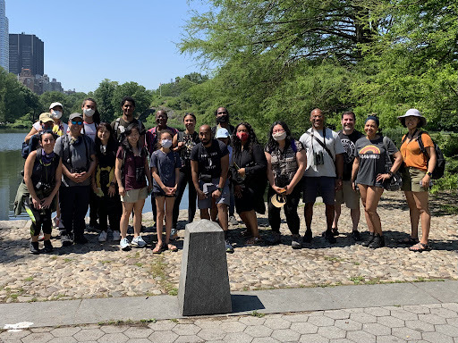 #BlackBirdersWeek outing in Central Park with Chris Cooper, June 2021. Photo: NYC Bird Alliance