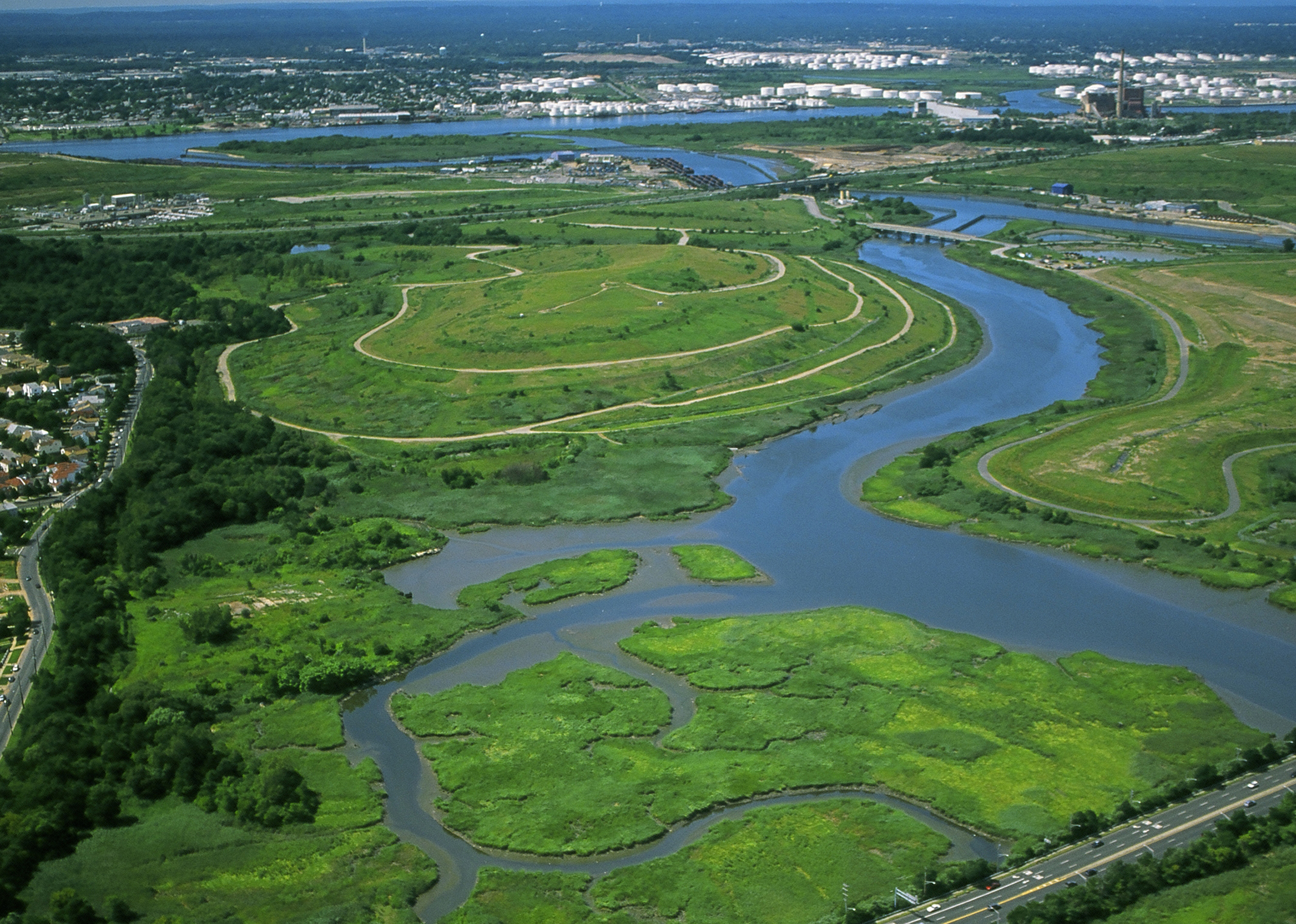 Staten Island’s Freshkills Park encompasses a vast area of tidal creeks and marshes. Photo: City of New York, NYC Parks, Freshkills Park