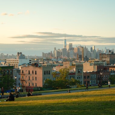 A beautiful view of the city from Sunset Park, Brooklyn