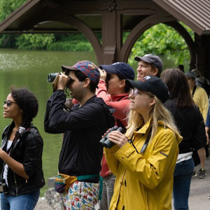 Inaugural "Let's Go Birding Together (LGBT)" outing in Central Park, June 2018. Photo: Andrew Maas